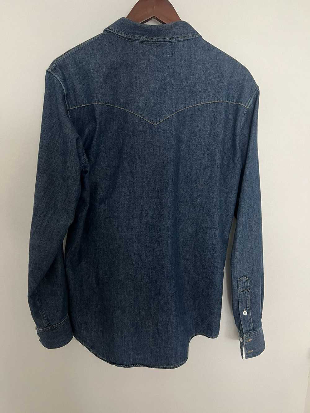 Celine × Hedi Slimane Denim shirt pearl buttons - image 8