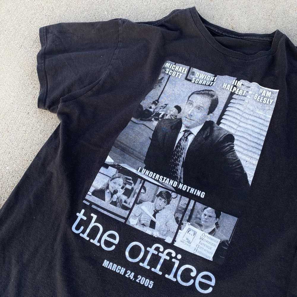 Vintage The Office Michael Scott Black Graphic Te… - image 2