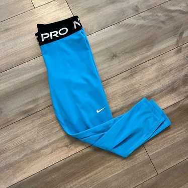 Nike Nike Pro Blue Athletic Leggings Women Medium 