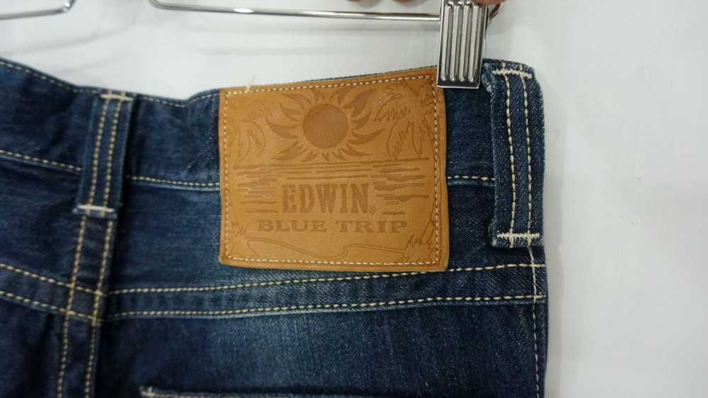 Distressed Denim × Edwin × Vintage Vtg EDWIN BLUE… - image 11