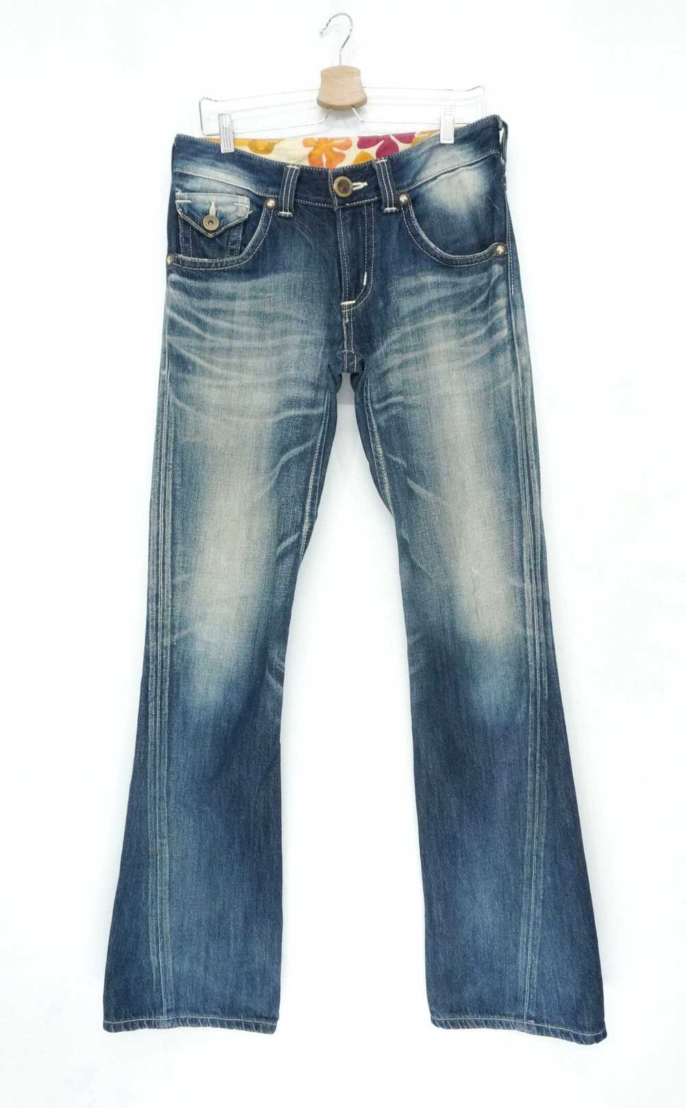 Distressed Denim × Edwin × Vintage Vtg EDWIN BLUE… - image 1