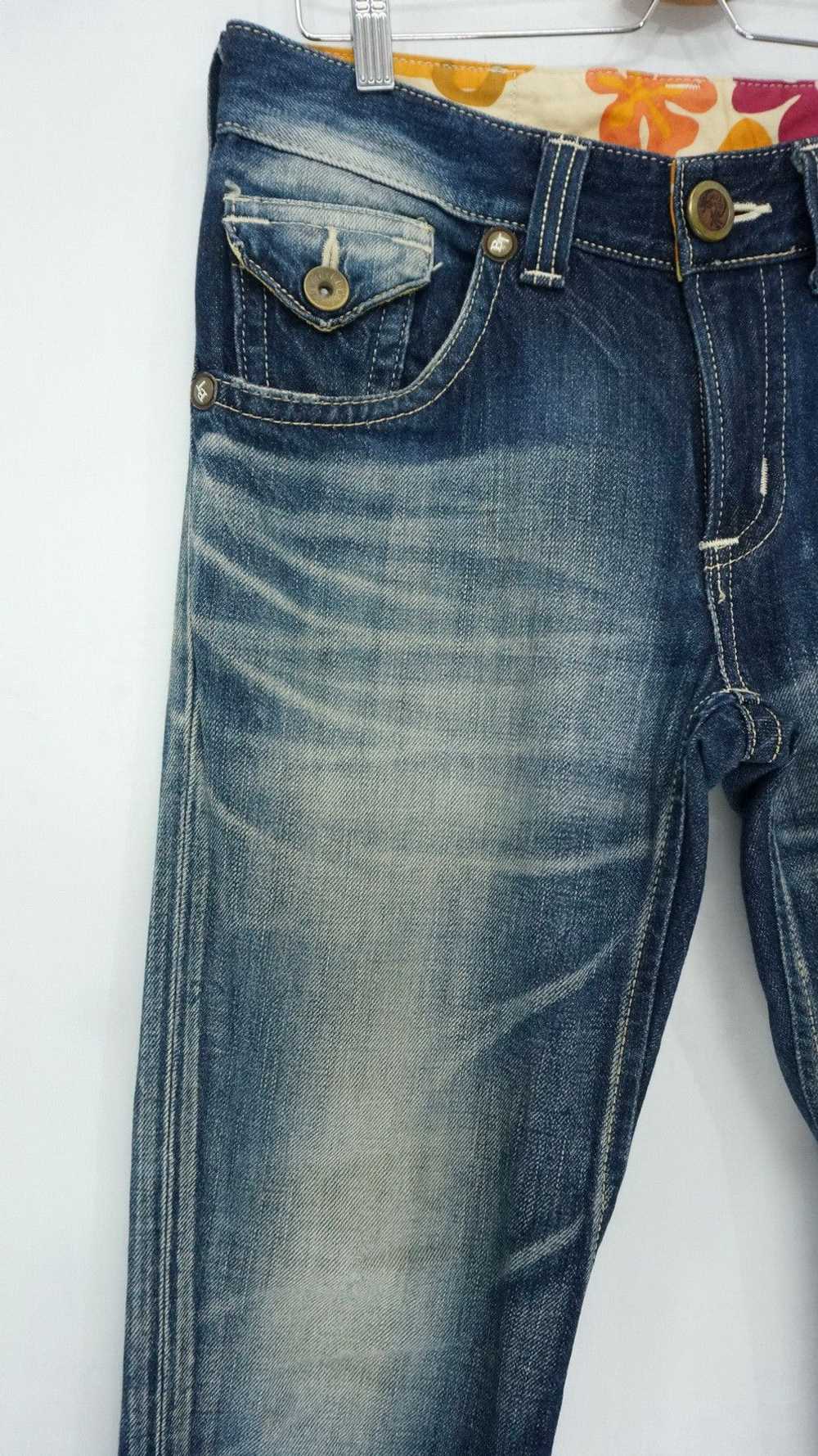 Distressed Denim × Edwin × Vintage Vtg EDWIN BLUE… - image 3