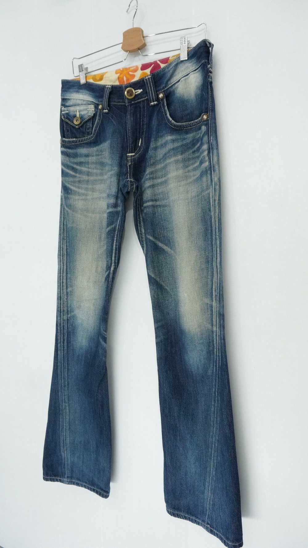 Distressed Denim × Edwin × Vintage Vtg EDWIN BLUE… - image 7