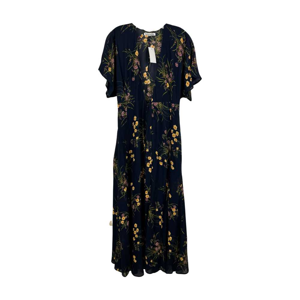 Reformation Sheer Floral Wrap Maxi Dress - image 1