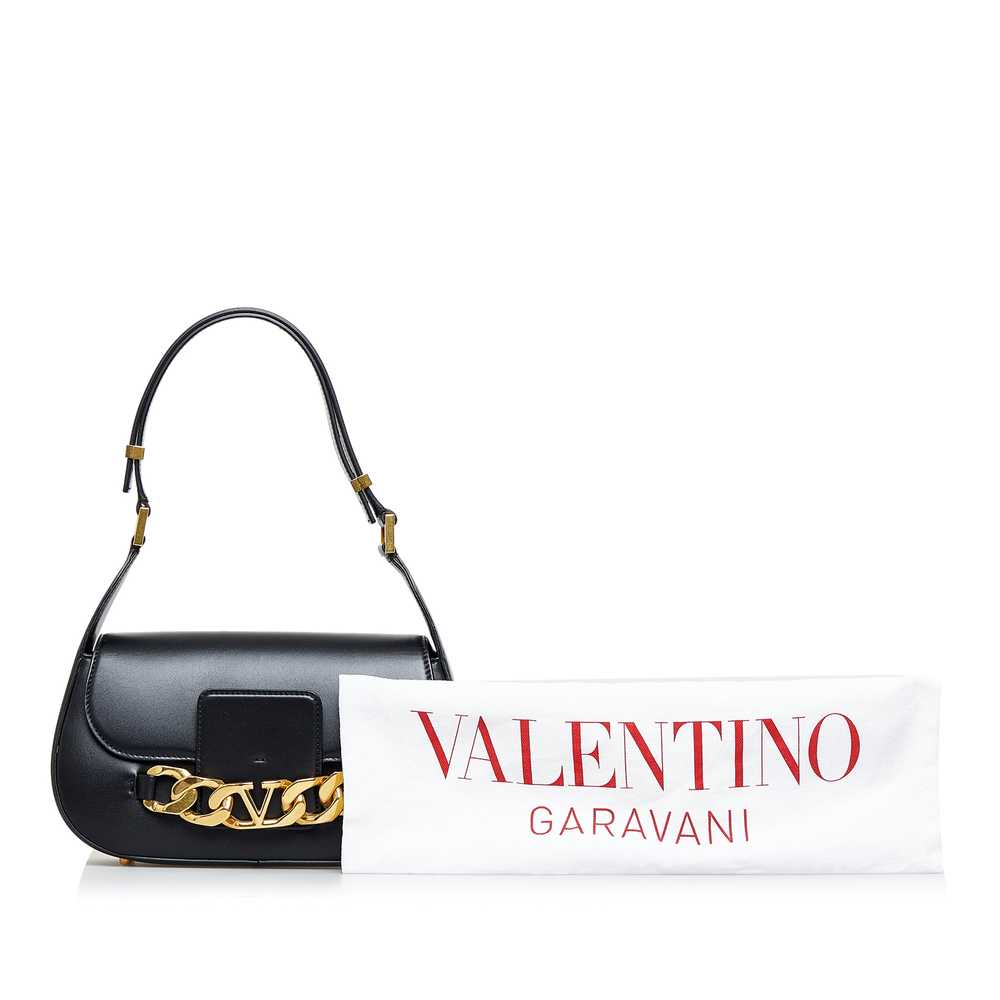 Black Valentino Vlogo Chain Shoulder Bag - image 9