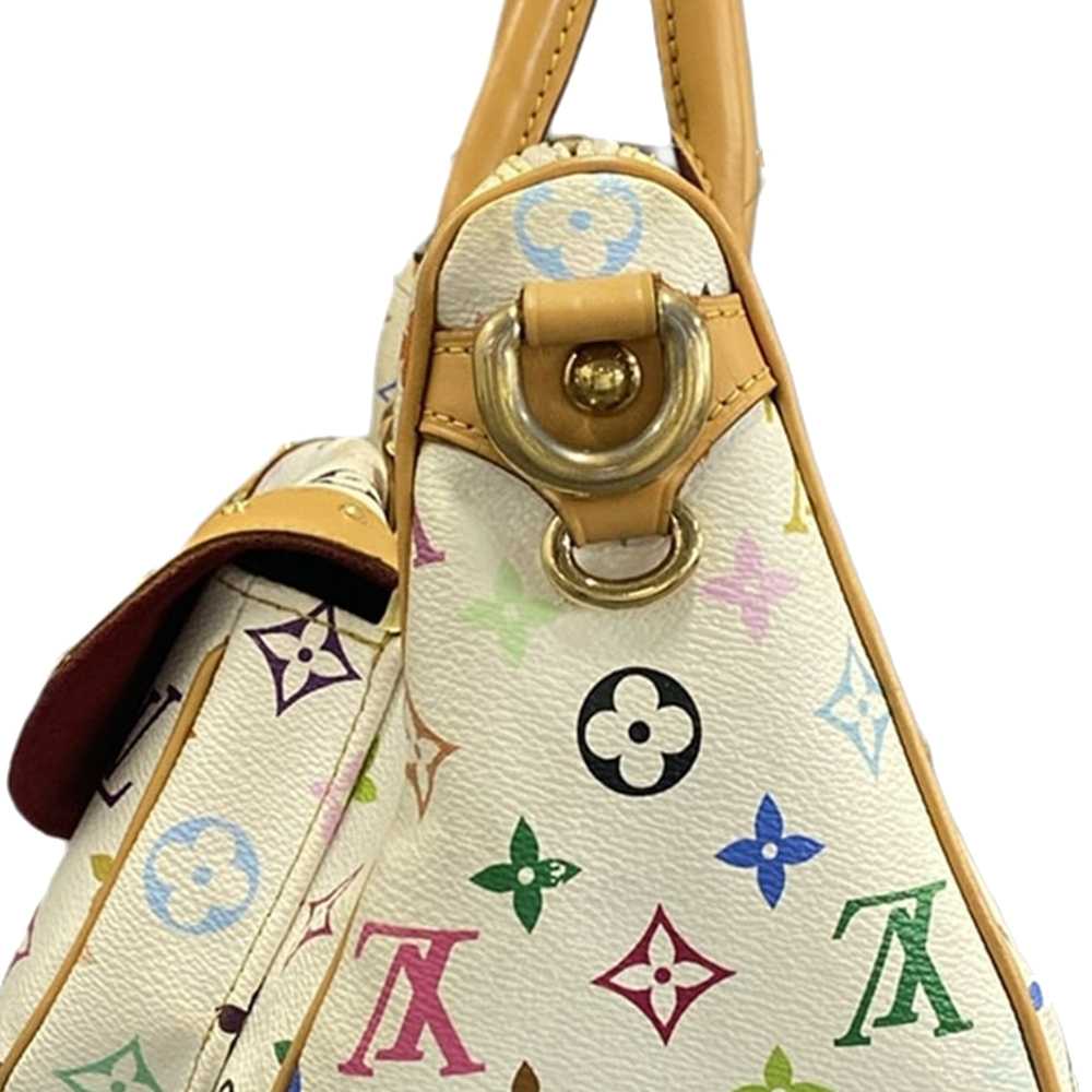 White Louis Vuitton Monogram Multicolore Rita Sat… - image 11