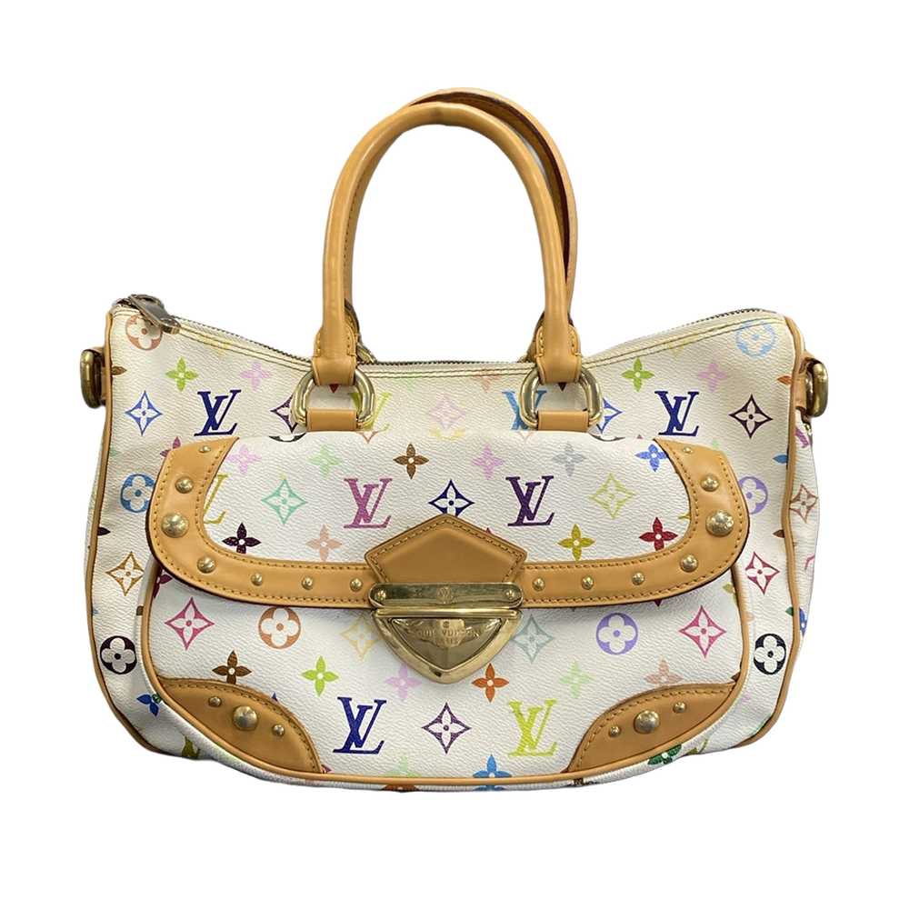 White Louis Vuitton Monogram Multicolore Rita Sat… - image 1