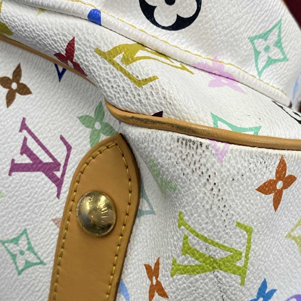 White Louis Vuitton Monogram Multicolore Rita Sat… - image 7