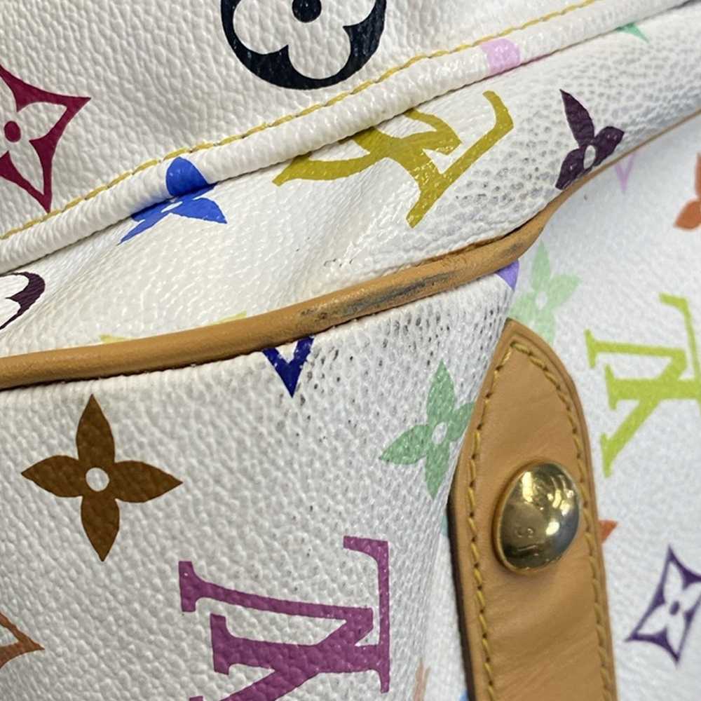 White Louis Vuitton Monogram Multicolore Rita Sat… - image 8