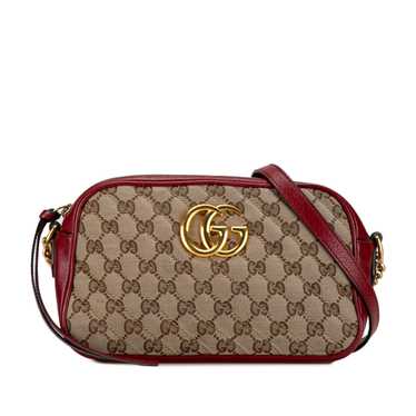 Brown Gucci Small GG Canvas Marmont Crossbody - image 1