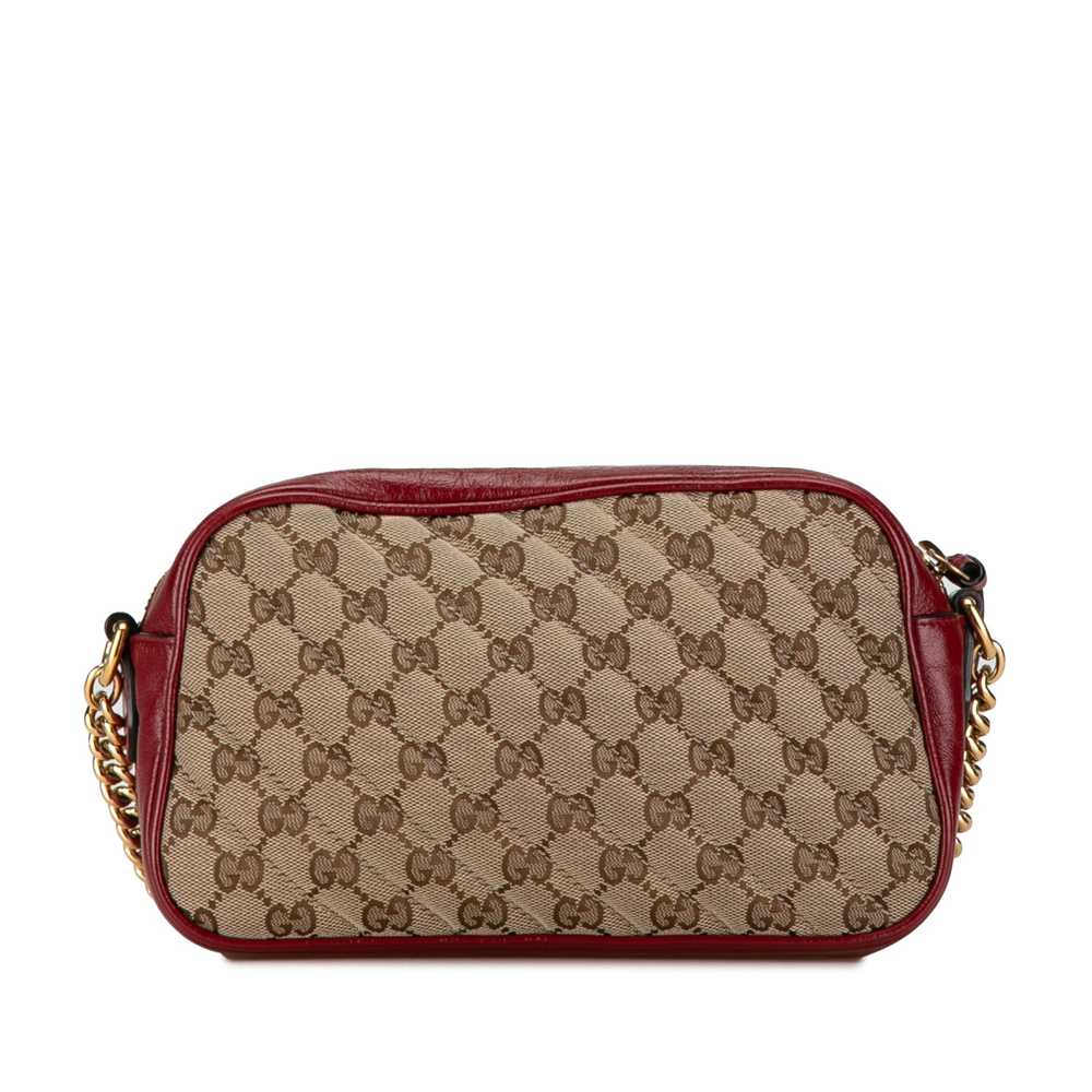 Brown Gucci Small GG Canvas Marmont Crossbody - image 3