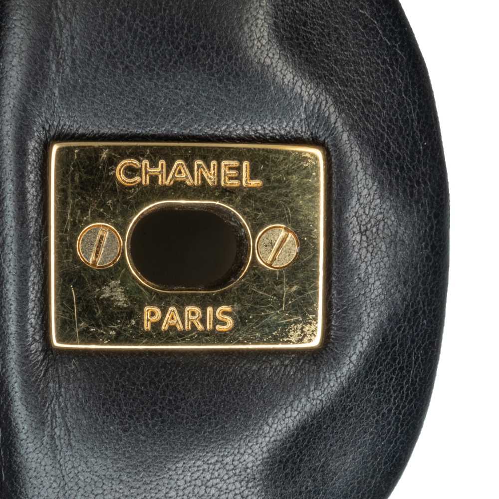 Black Chanel Jumbo Classic Lambskin Double Flap S… - image 11