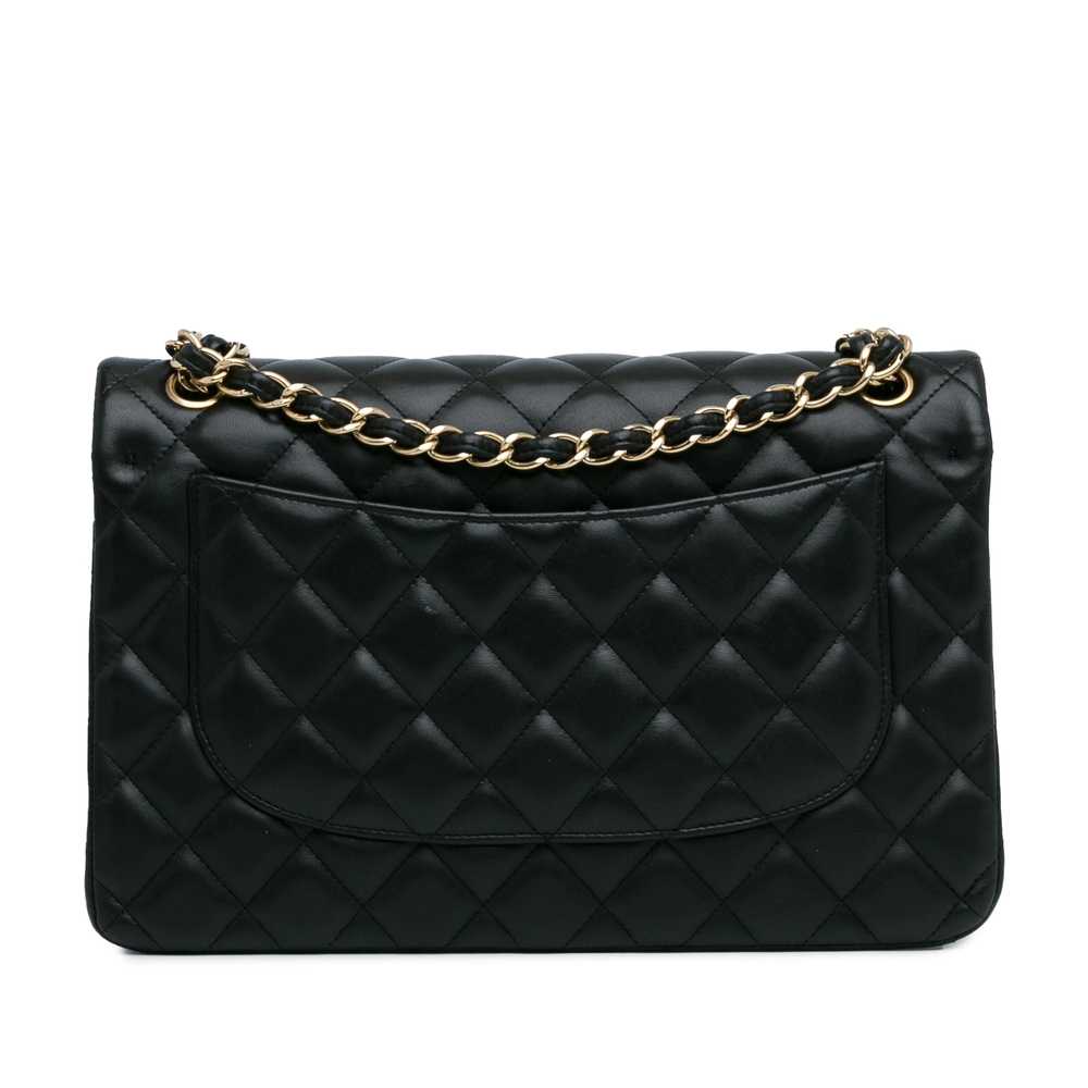 Black Chanel Jumbo Classic Lambskin Double Flap S… - image 3