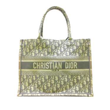 Gray Dior Medium Oblique Book Tote