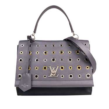 Gray Louis Vuitton Eyelet LockMe II Satchel