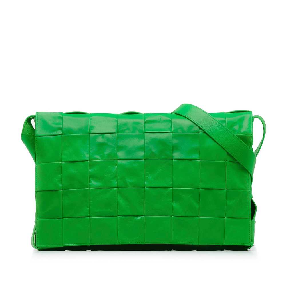 Green Bottega Veneta Maxi Calfskin Intrecciato Ca… - image 1