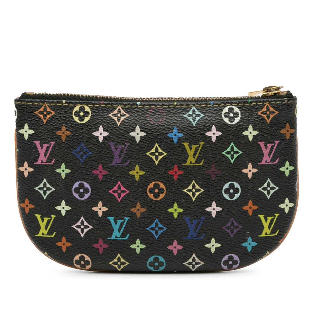 Black Louis Vuitton Monogram Multicolore Pochette… - image 3