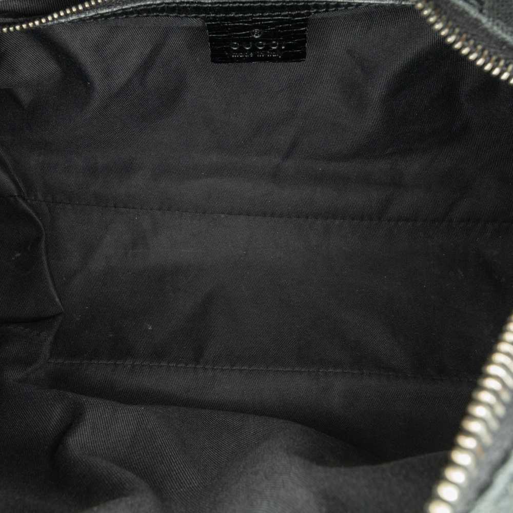 Black Gucci GG Canvas Horsebit Hobo Shoulder Bag - image 5