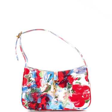 Saint Laurent Le 5 a 7 Hobo Floral Printed Leathe… - image 1