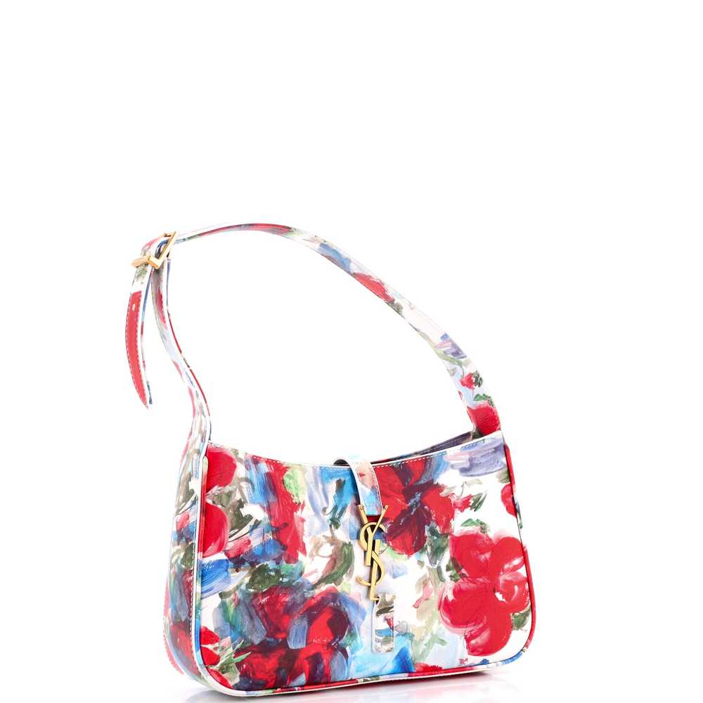 Saint Laurent Le 5 a 7 Hobo Floral Printed Leathe… - image 2