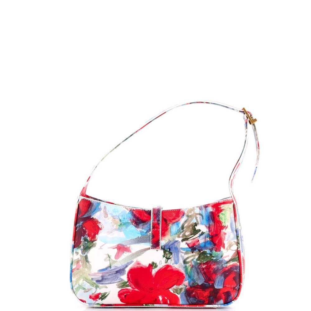 Saint Laurent Le 5 a 7 Hobo Floral Printed Leathe… - image 3