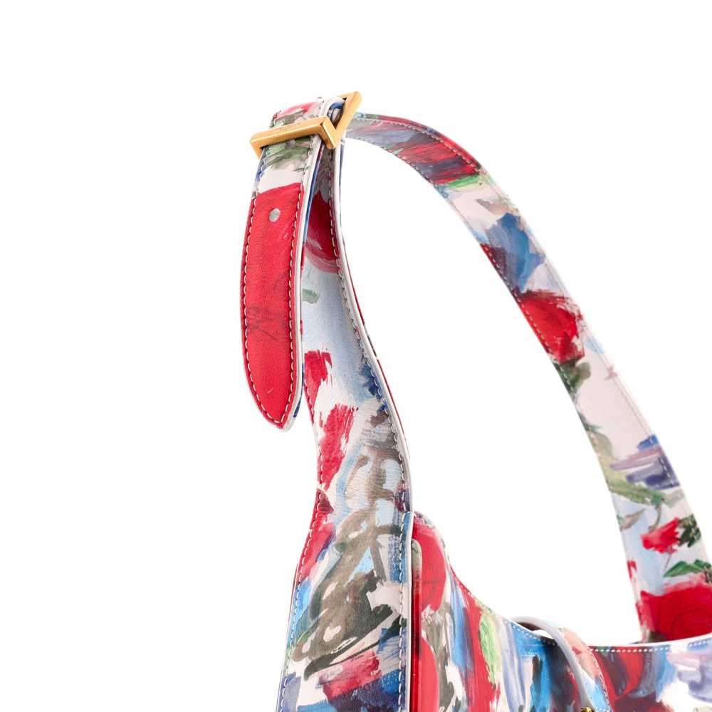 Saint Laurent Le 5 a 7 Hobo Floral Printed Leathe… - image 6