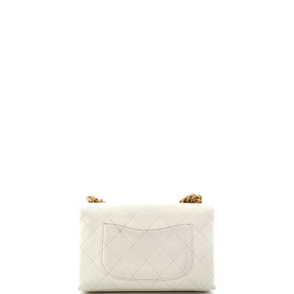 CHANEL Bracelet On Chain Flap Bag Quilted Caviar … - image 4