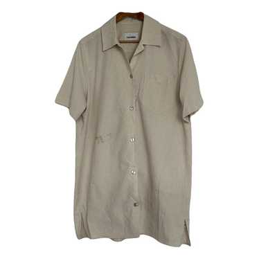 Nanushka Soho Button-Up Shirt Stripe Tie Dye NEW Camp Shirt Medium online Brown