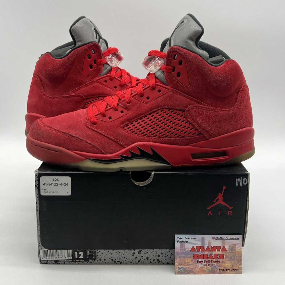 Jordan Brand Air Jordan 5 red suede - image 1