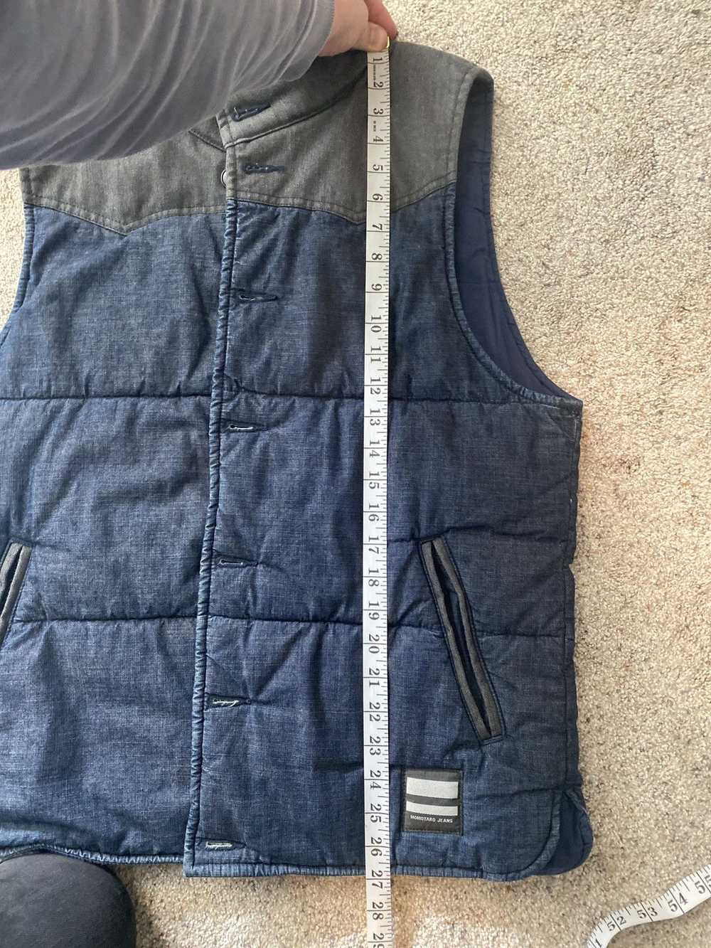 Momotaro Momotaro Indigo Western Chambray Vest - image 5