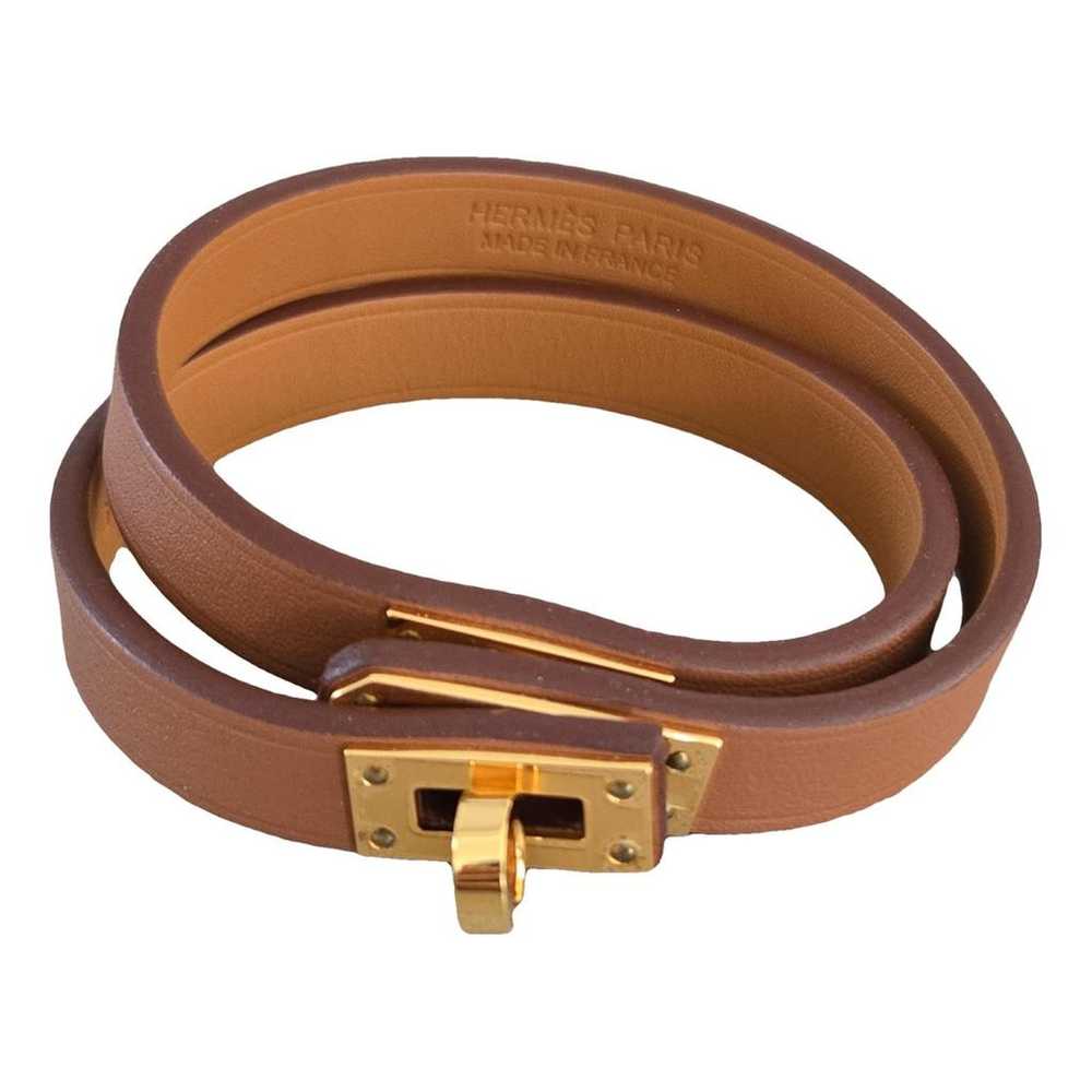 Hermès Mini Kelly Double Tour leather bracelet - image 1