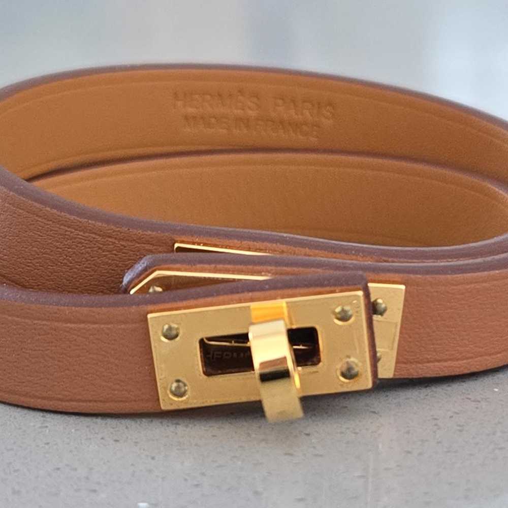 Hermès Mini Kelly Double Tour leather bracelet - image 5