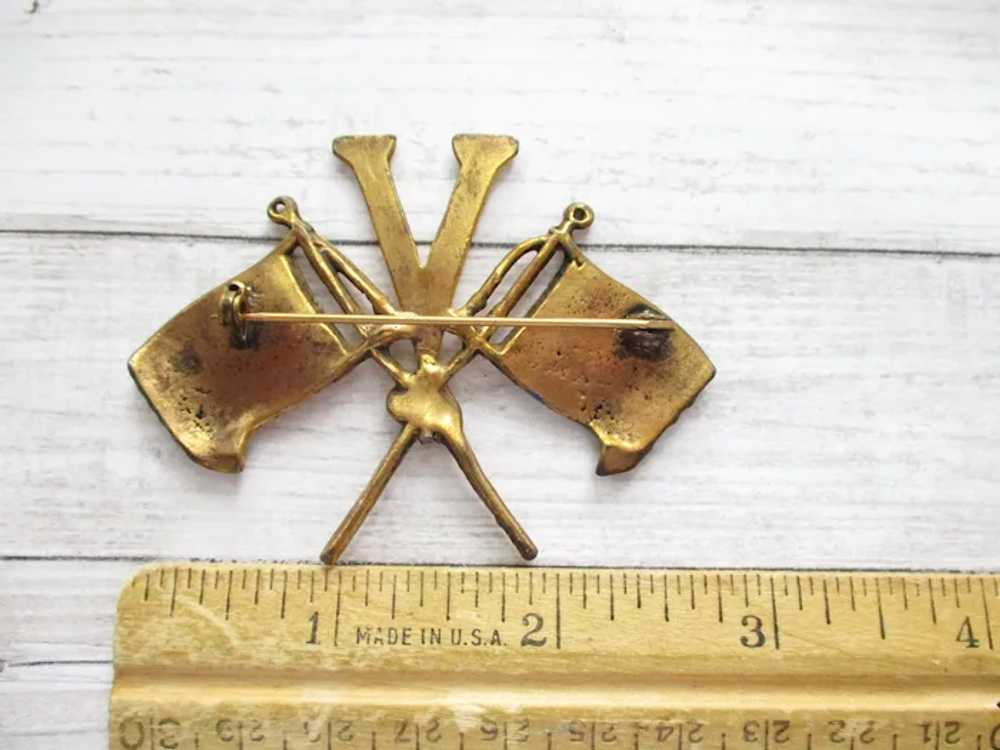 WWII Victory Pin and Allies Flag Brooch Flags UK … - image 7