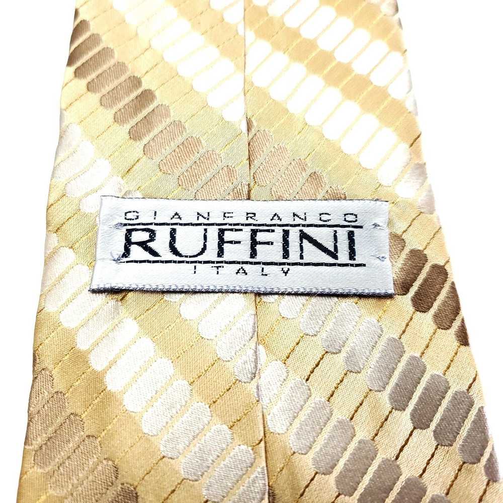 Vintage Gianfranco Ruffini Italy Yellow Striped W… - image 3