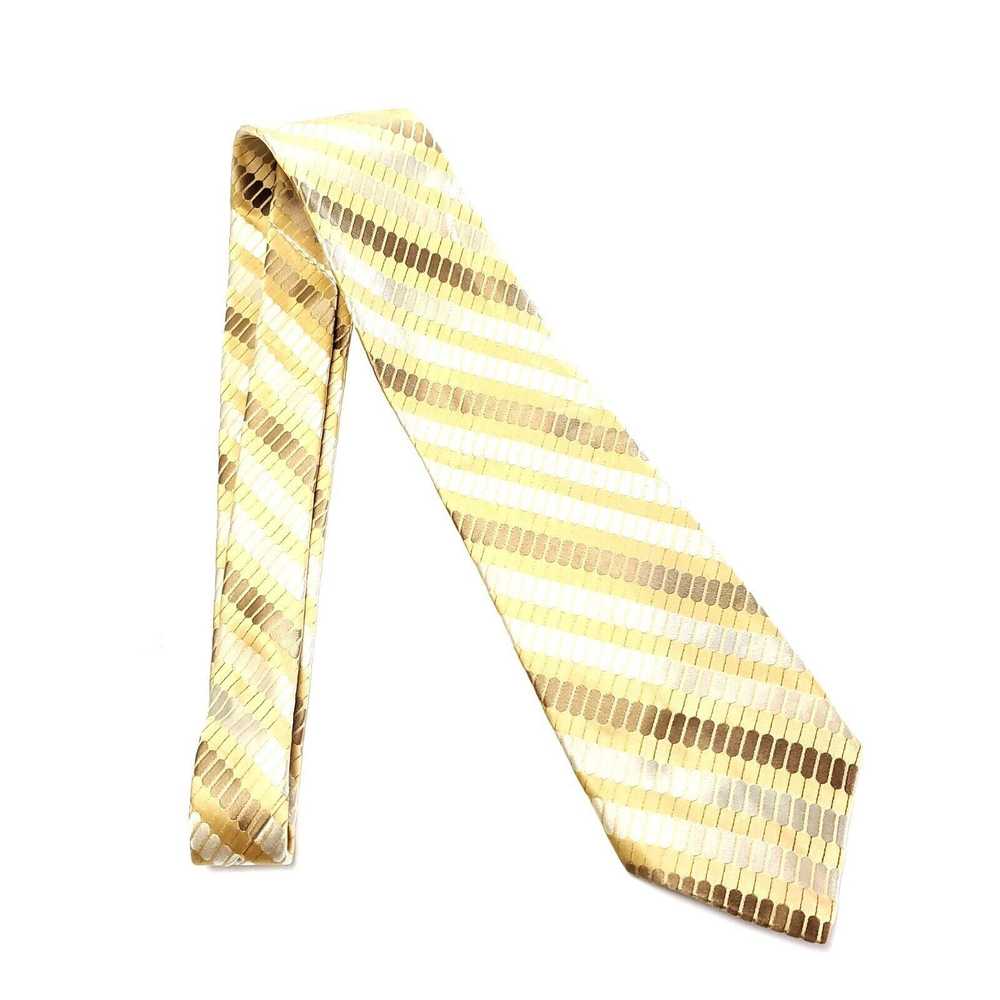 Vintage Gianfranco Ruffini Italy Yellow Striped W… - image 6