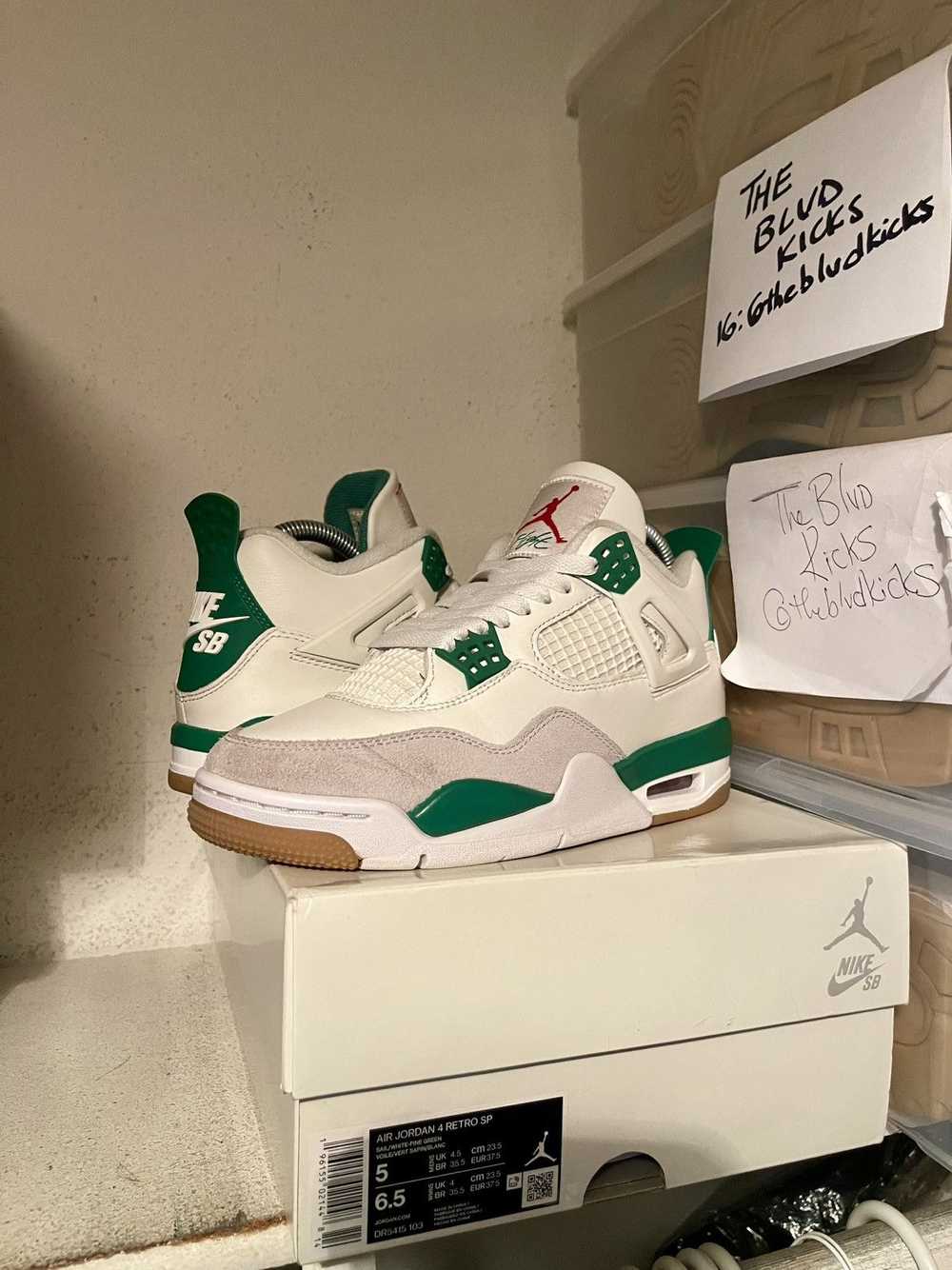 Jordan Brand Nike SB Air Jordan Retro 4 IV Pine G… - image 1