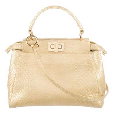 Fendi Peekaboo python handbag