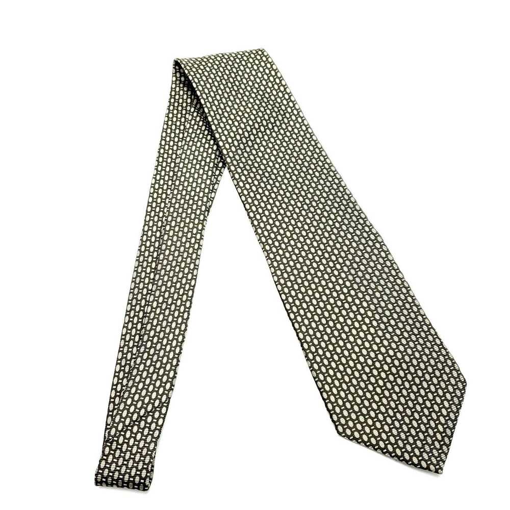 DKNY DKNY Silk Tie Green Print Geometric - image 6