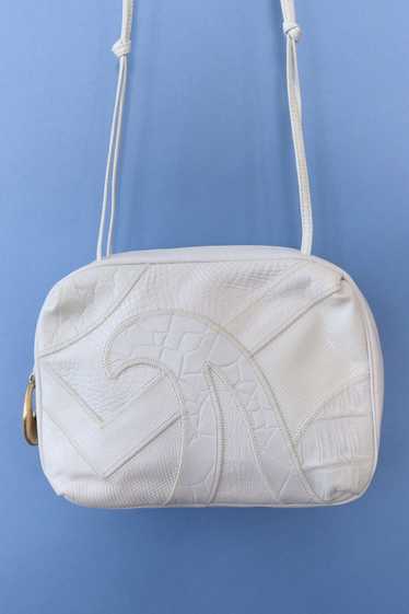 Bone White Leather Sharif Bag