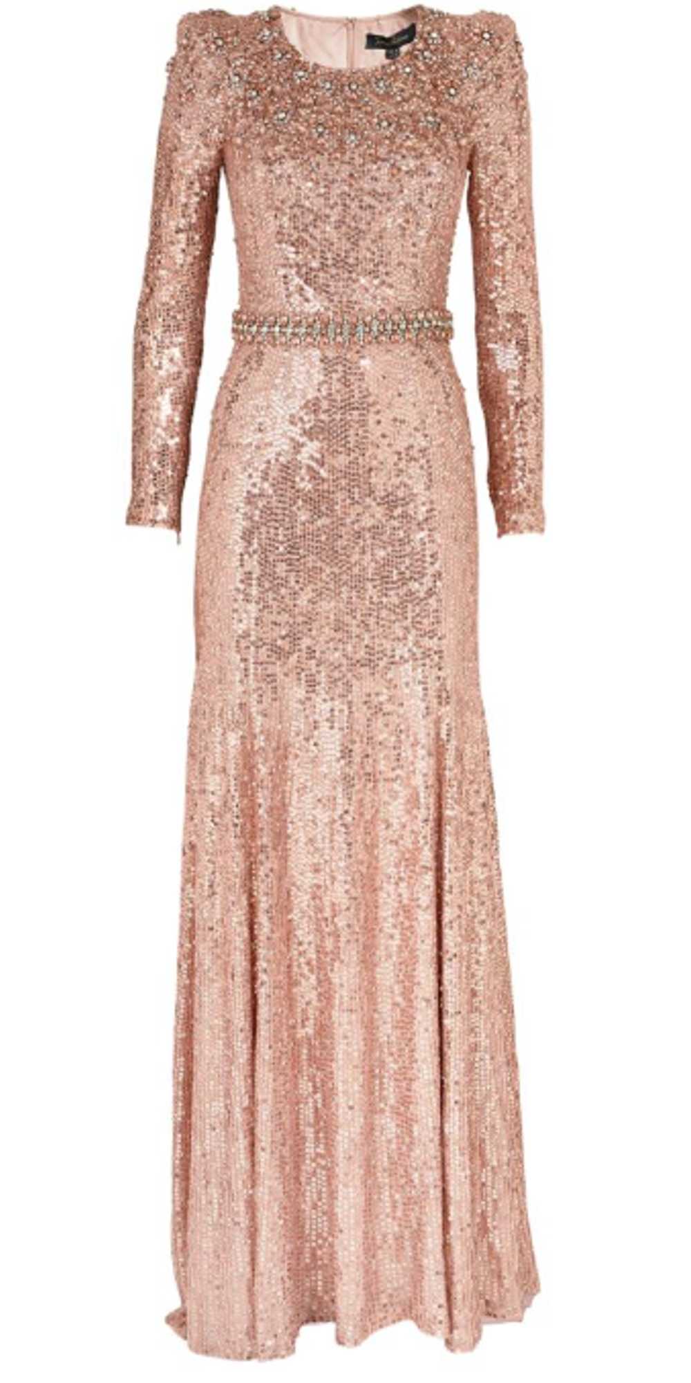 Managed by hewi Jenny Packham Pink Georgia Sequin… - image 1