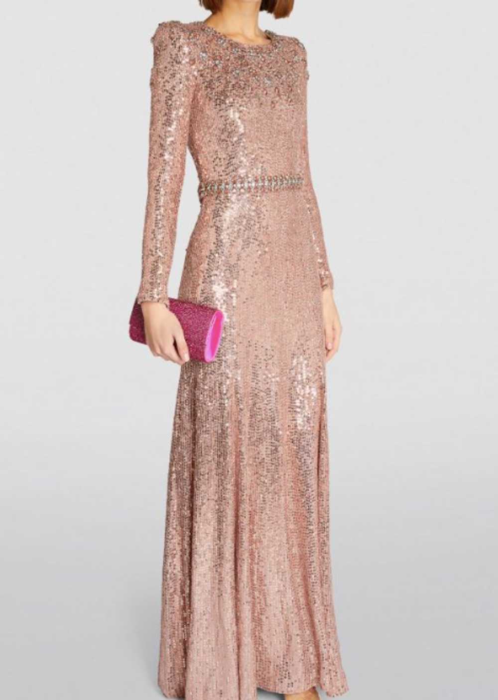 Managed by hewi Jenny Packham Pink Georgia Sequin… - image 2