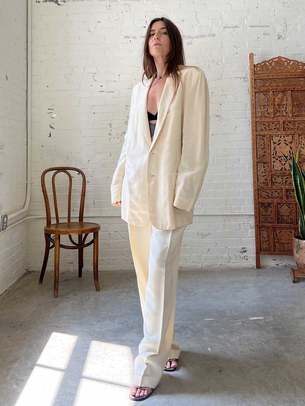 Vintage 50s Palm Beach Linen Suit, Small/Medium - image 1