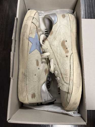 Golden Goose Golden Goose Super Star Beige/Baby Bl