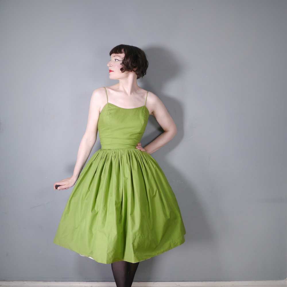 50s REVERSIBLE STRAWBERRY PRINT AND SOLID GREEN S… - image 7