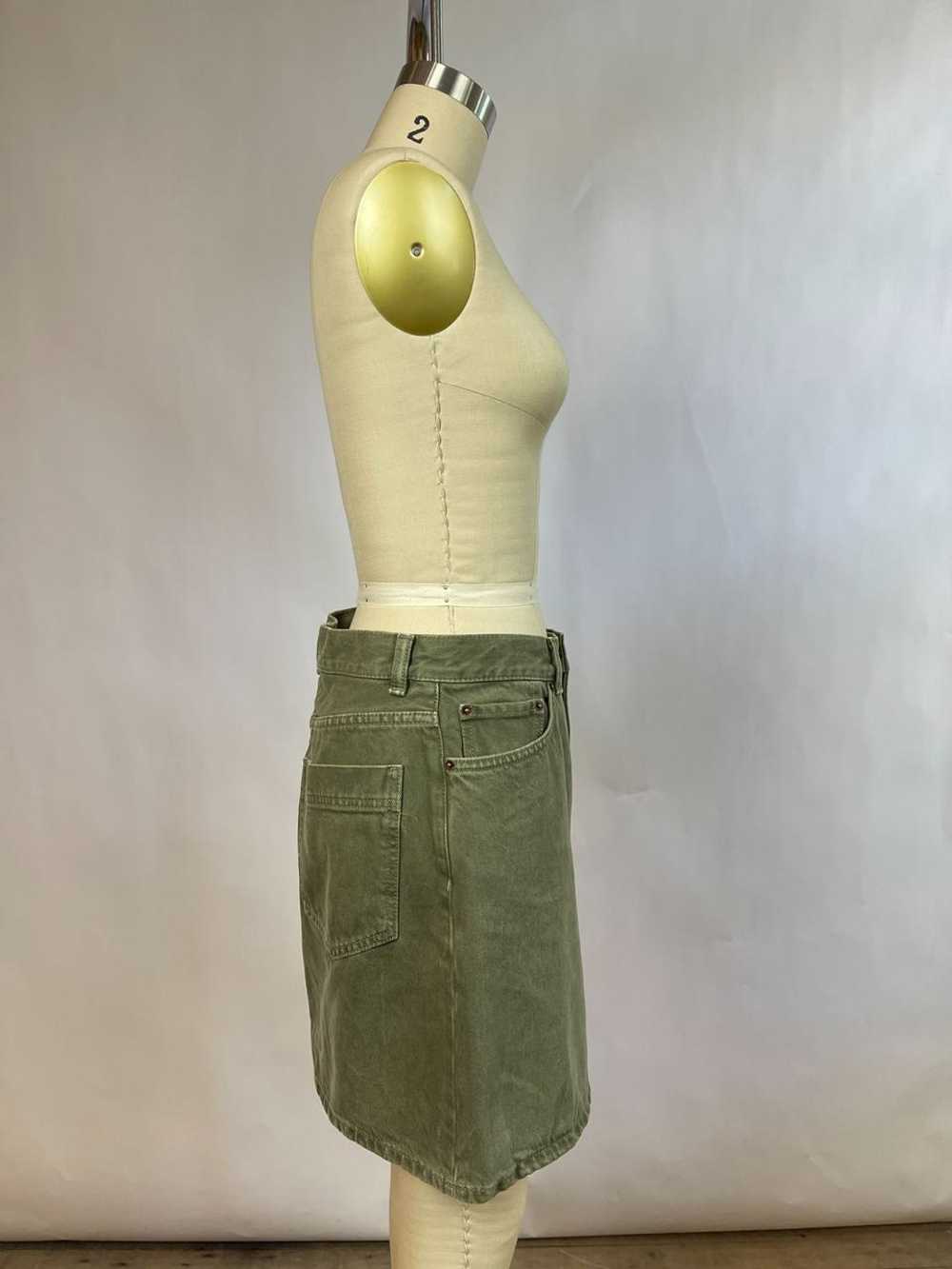 Wood Wood Green Denim Skirt (38) | Used, Secondha… - image 2