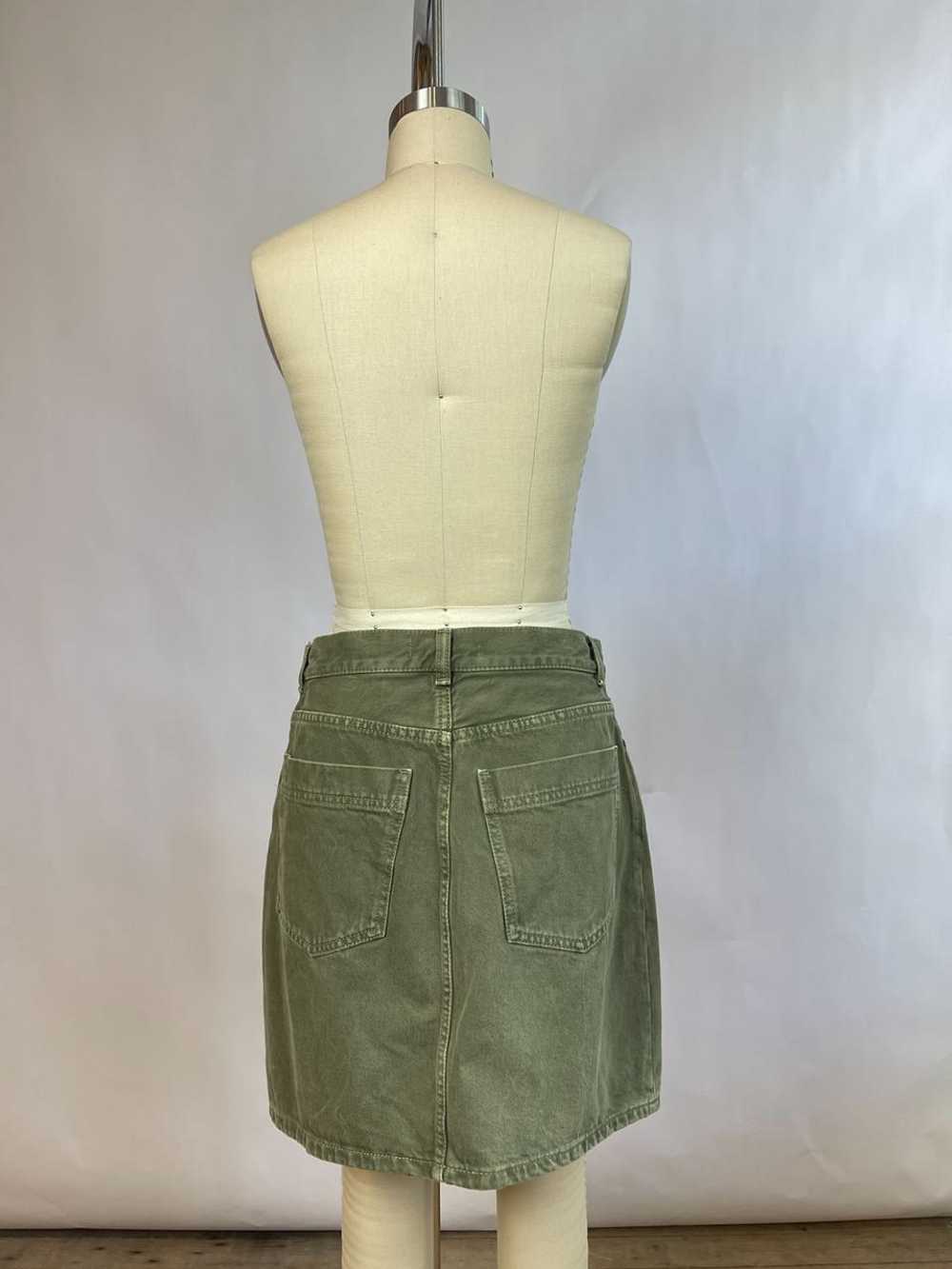 Wood Wood Green Denim Skirt (38) | Used, Secondha… - image 3