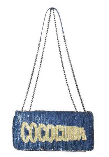 2017 COCO CUBA Chanel Rhinestone Sequin Handbag Bl