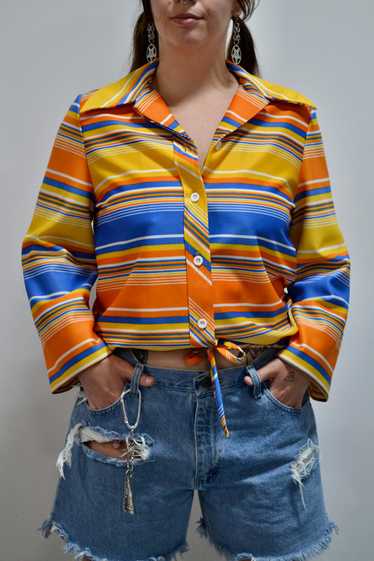 Sunset Striped Blouse