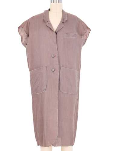 Angelo Tarlazzi Linen Shirtdress