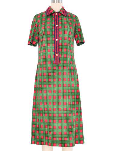 Roberta di Camerino Checkered Shirt Dress